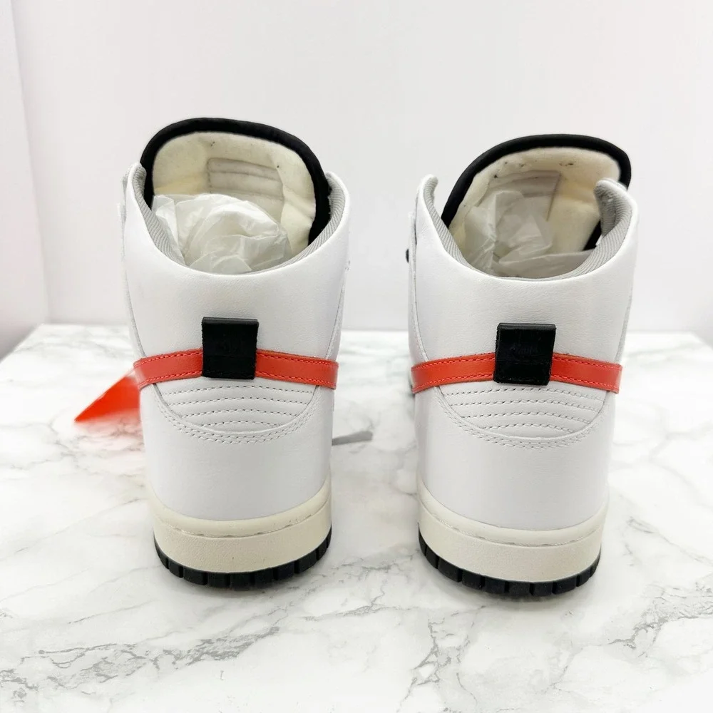Nike Lab Dunk High Lux UNDFTD‎ Mens 7.5 White Red Black 826668-160 Excellent
